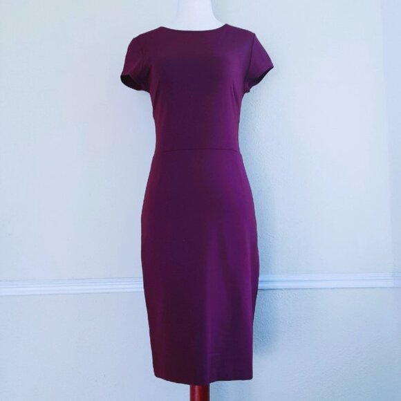 NEW Italian Plum Midi Bodycon Dress Small by Bar III - Picture 2 of 10